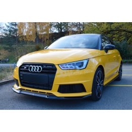 Накладка сплиттер на передний бампер на Audi S1 8X